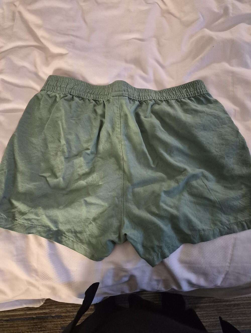 Serra Sage Green Athletic Linen-Blend Shorts - Picture 6 of 7